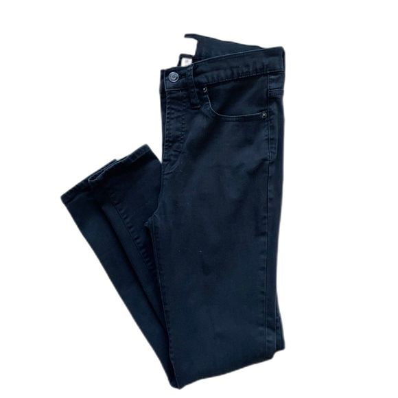 J. Crew Women's Black 9" High Rise Toothpick Skinny Jeans Size 28 - Picture 2 of 8